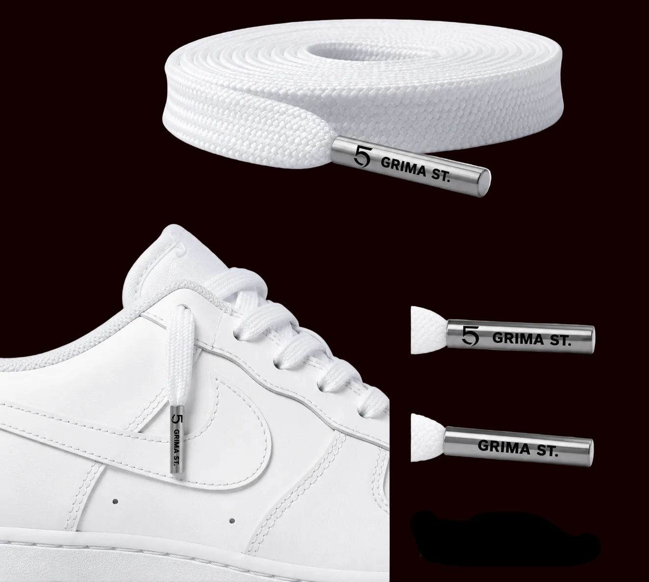 Premium White Laces